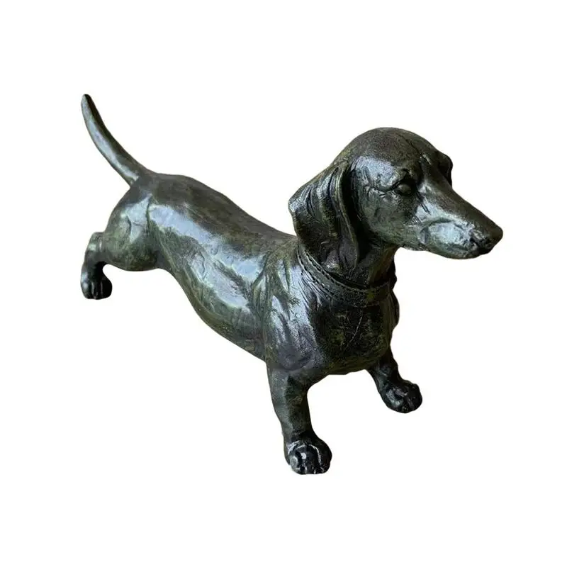 

Black Dachshund Statue Garden Decor-yard Lawn Resin Dog Sculpture Outdoor Indoor Decor Toys For Children Animal Model Figure