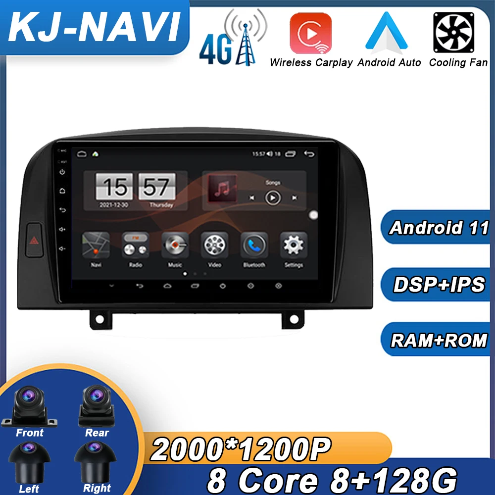 Android 11 для Hyundai Sonata NF 2004 2005 2006 2007 2008 автомобильный радиоплеер навигация