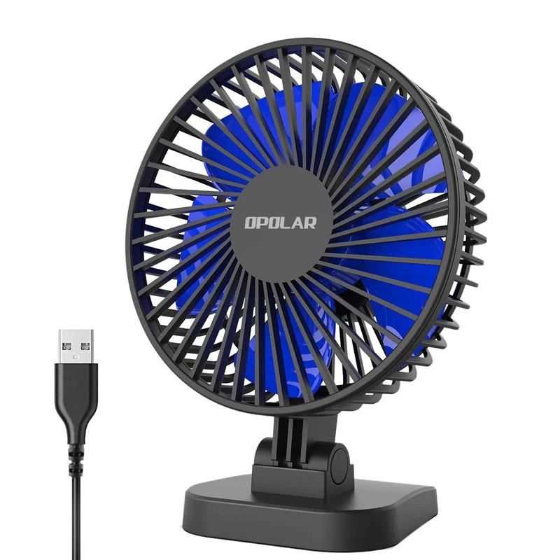 

Полиуретановый портативный USB Настольный вентилятор, маленький тихий настольный мини-вентилятор для офиса, дома, спальни, 3 скорости, мощный...