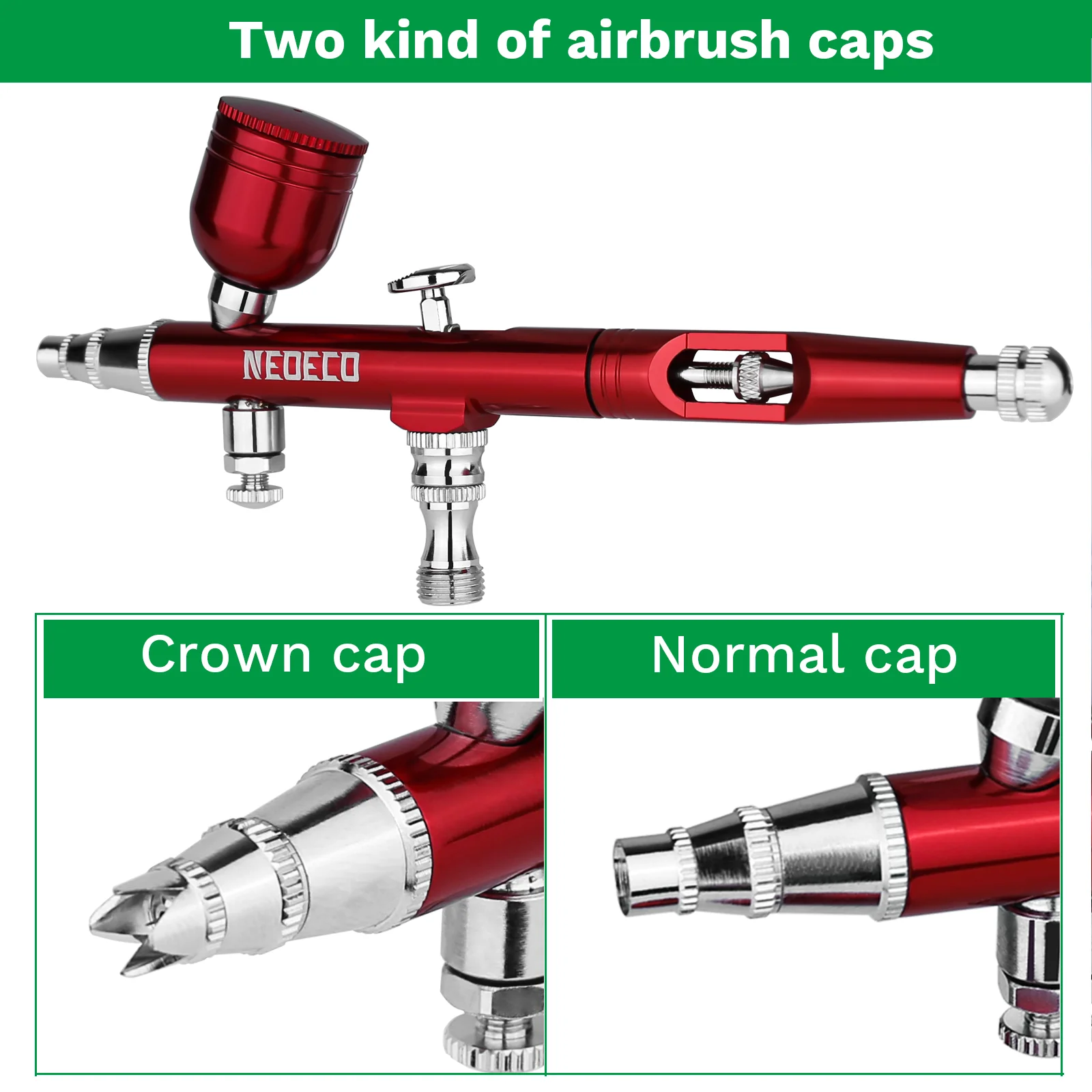 NEOECO гравитационный пистолет-распылитель двойного действия с насадкой 0 3 мм для