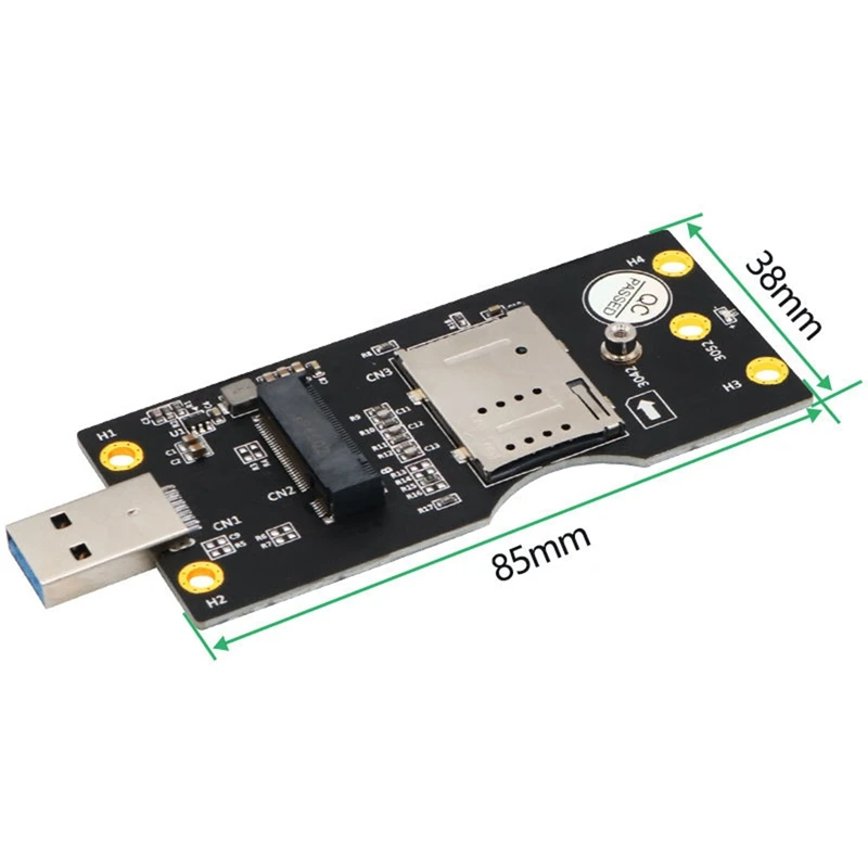Карта адаптера SIM-USB Плата M.2 к USB3.0 расширения NGFF Поддержка 3042 3052 SSD