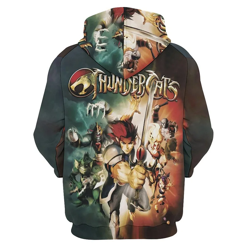 

Anime Thundercats Graphic Hoodie for Men 3D Cartoon Thundera Printed New in Hoodies Women Clothing Harajuku Fashion y2k Pullover