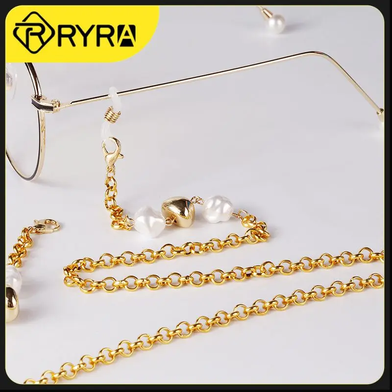 

Portable Fashion Glasses Simple Pearl Eyeglass Holder Women Eye Accessories Earphone Chain Mask Hanging Chain Sunglasses Cord