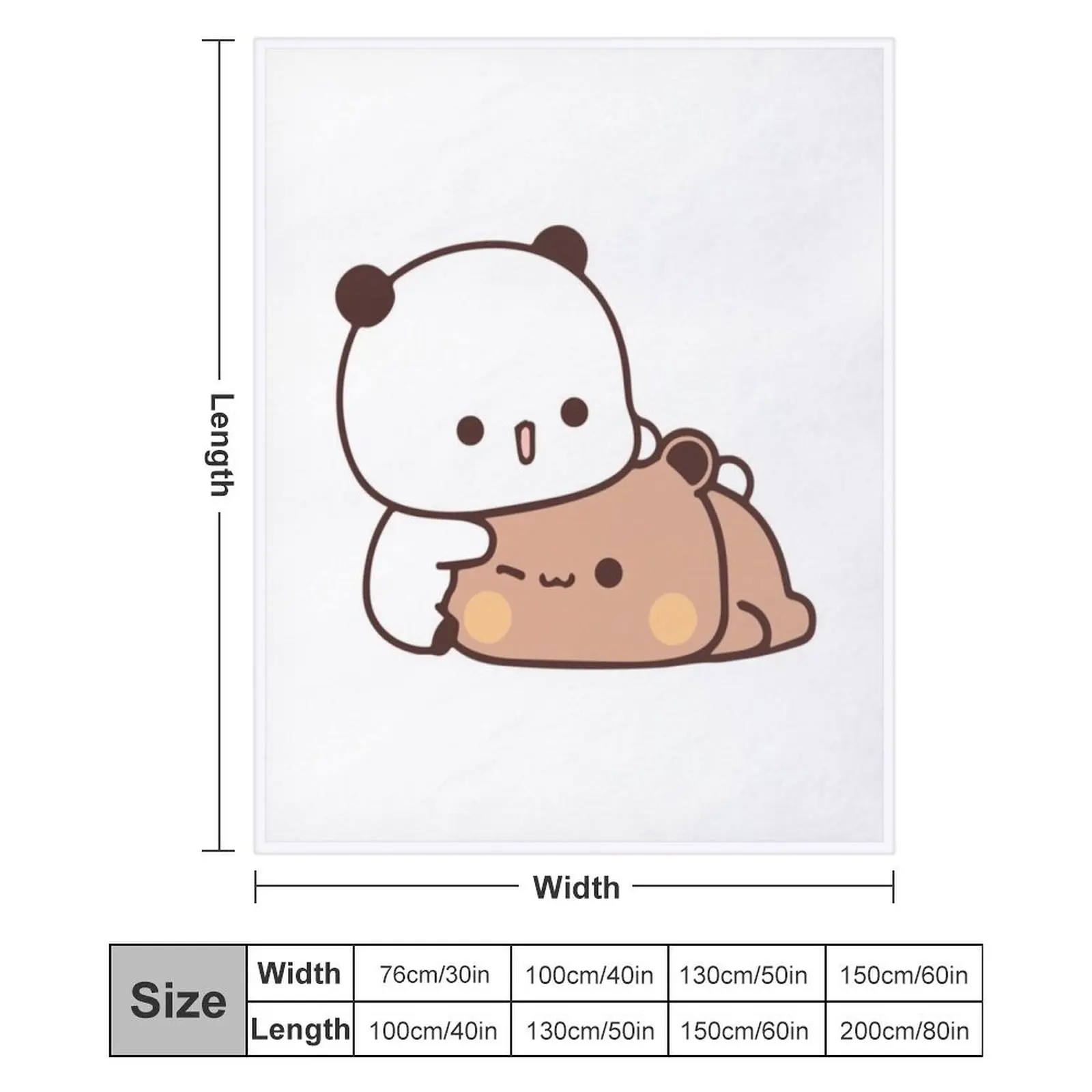 Одеяло с воздушным шаром Медведь и панда Бубу Дуду фланелевые идеи подарков на