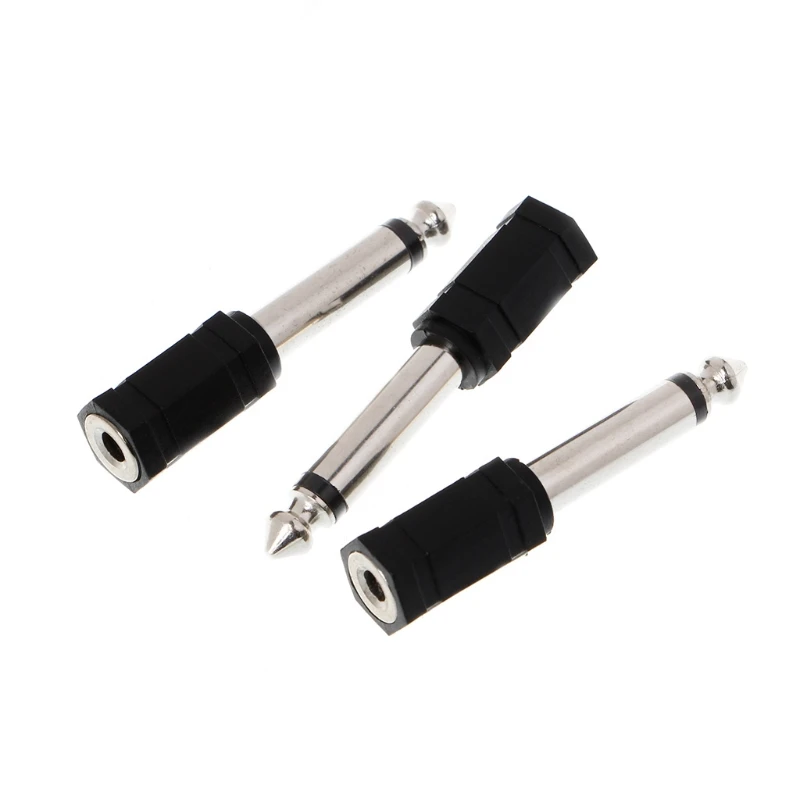 DX11 3 шт. 6 35 мм 1/4 дюйма моно-штекер на 1/8 5 гнездо o переходник-переходник