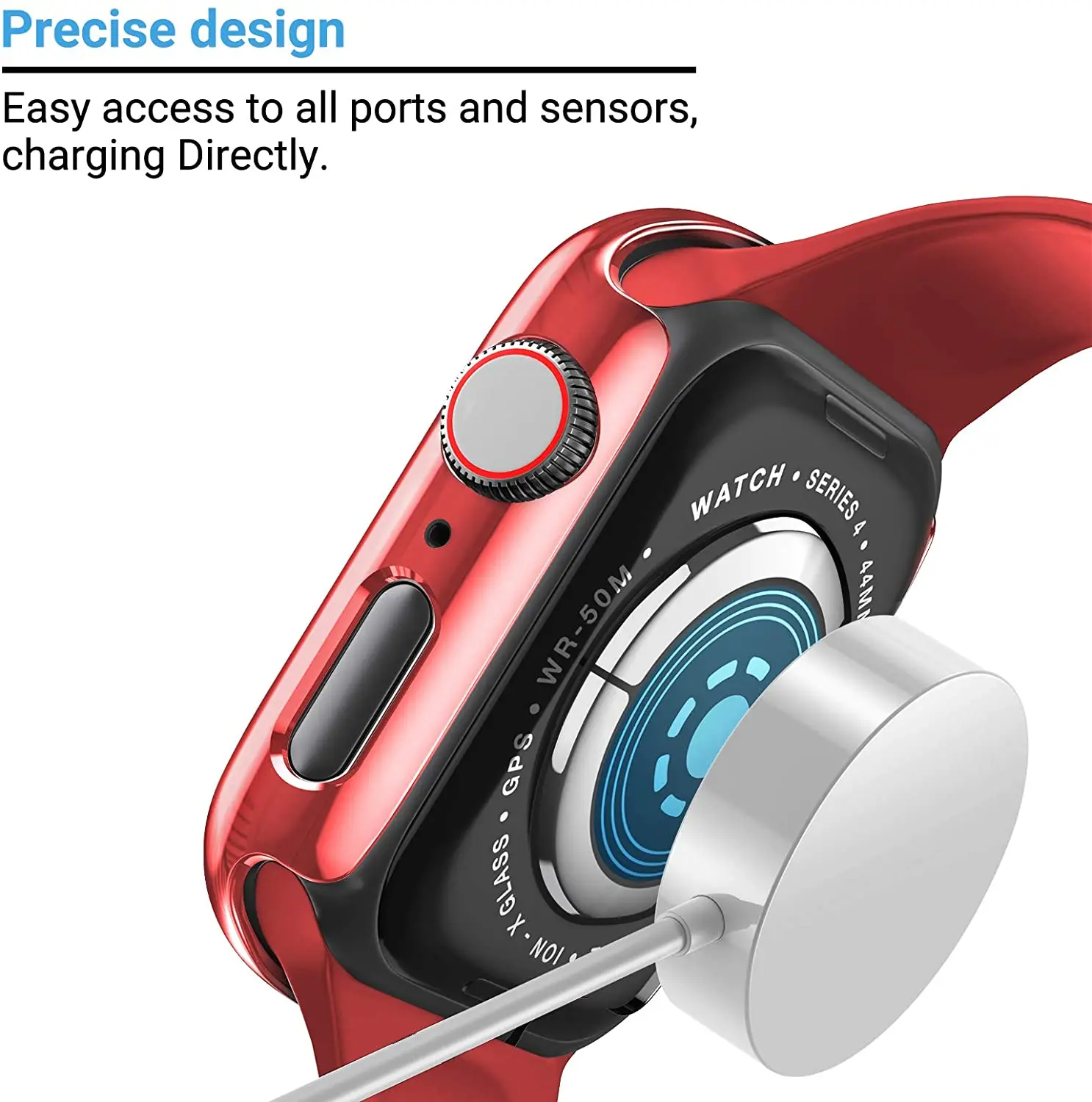 Стекло + крышка для Apple Watch чехол 45 мм 44 40 41 42 38 покрытая защитная пленка экрана iWatch