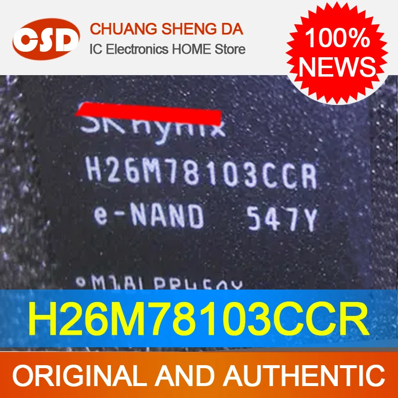 

H26M78103CCR чип флэш-памяти EMMC64G 153 шар пустой данных BGA h26m78103ccr 100% новый оригинальный Бесплатная доставка Бытовая электроника