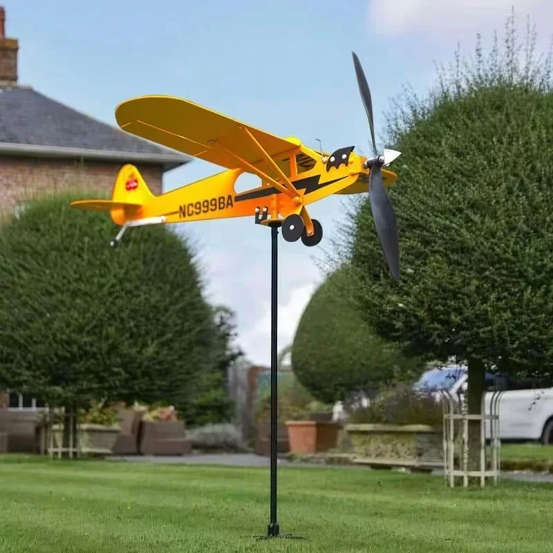 Piper J3 Cub флюгер для самолета металлический садовый флюгер самолет флюгер индикатор направления ветра садовый домашний декор (art.: 3920cc842bb8a) - 3920cc842bb8a
