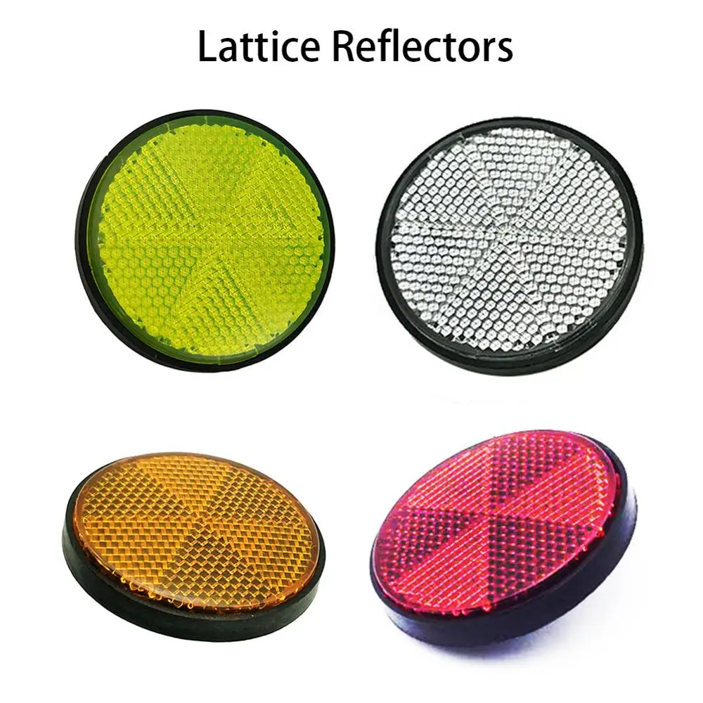 

1 Pair Red Reflectors Truck Plastic Reflectors Motorcycle ATV Dirt Bike Car Reflector Safety Warning Fork Reflectors