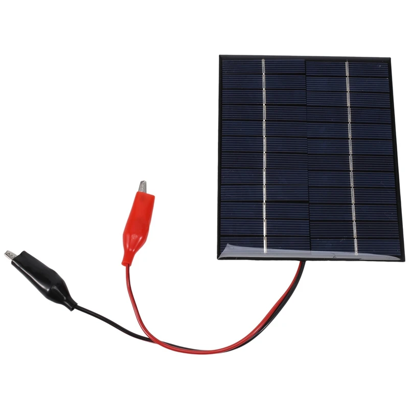 

HOT SALE 2X Waterproof Solar Panel 5W 12V Outdoor DIY Solar Cells Charger Polysilicon Epoxy Panels For 9-12V Battery Tool