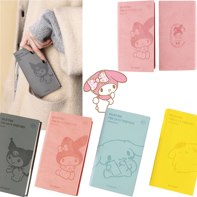 

Kawai Sanrio Hello Kitty Weeks Plan A7 Handbook Cinnamoroll Notepad Self-Discipline Notebook Melody Memo Hand Ledger Kids Gift