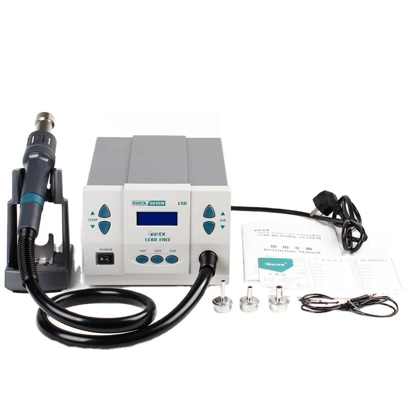 

Original high-speed 861DW Lead-Free Hot Air Gun Soldering Rework Station For PCB Repair Quick Soldering Station