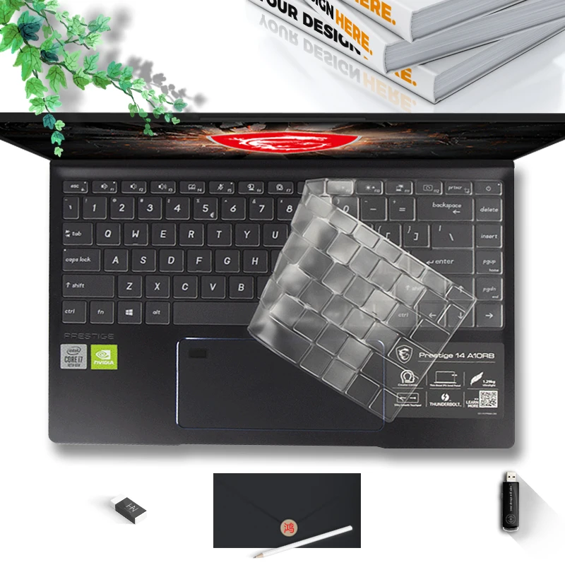 Защитный чехол для клавиатуры из ТПУ MSI Summit B15 E14 Creator 15 Modern Prestige 14 15M 17M GS66 GE66 GS63