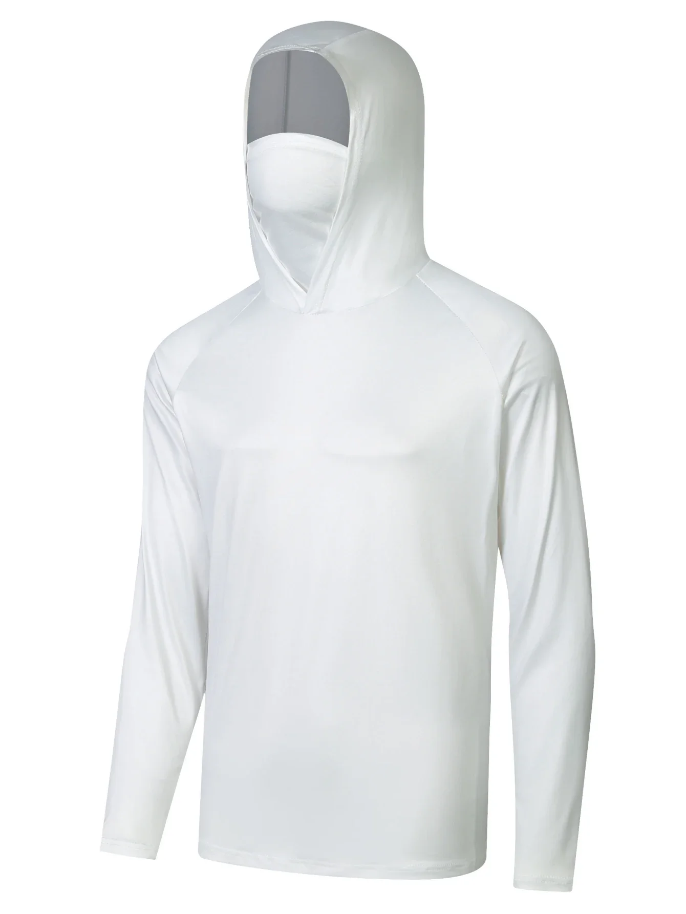 Мужская модель с маской УФ-защита для шеи мужская флисовая толстовка Флисовая