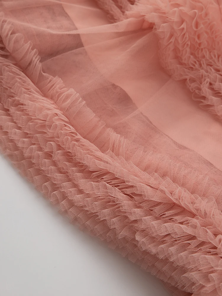 Женское длинное Сетчатое платье Seasixiang дизайнерское бальное с круглым вырезом