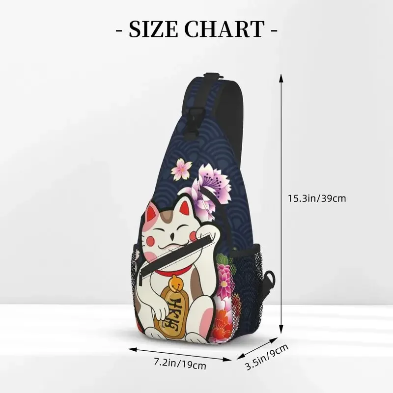 Сумка-слинг мужская через плечо с кошкой для путешествий