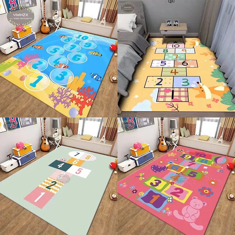 

Baby Room Mat Children's Educational Early Education Game Carpet for Living Room Rugs Bedroom Decor Crawling Non-slip Doormat
