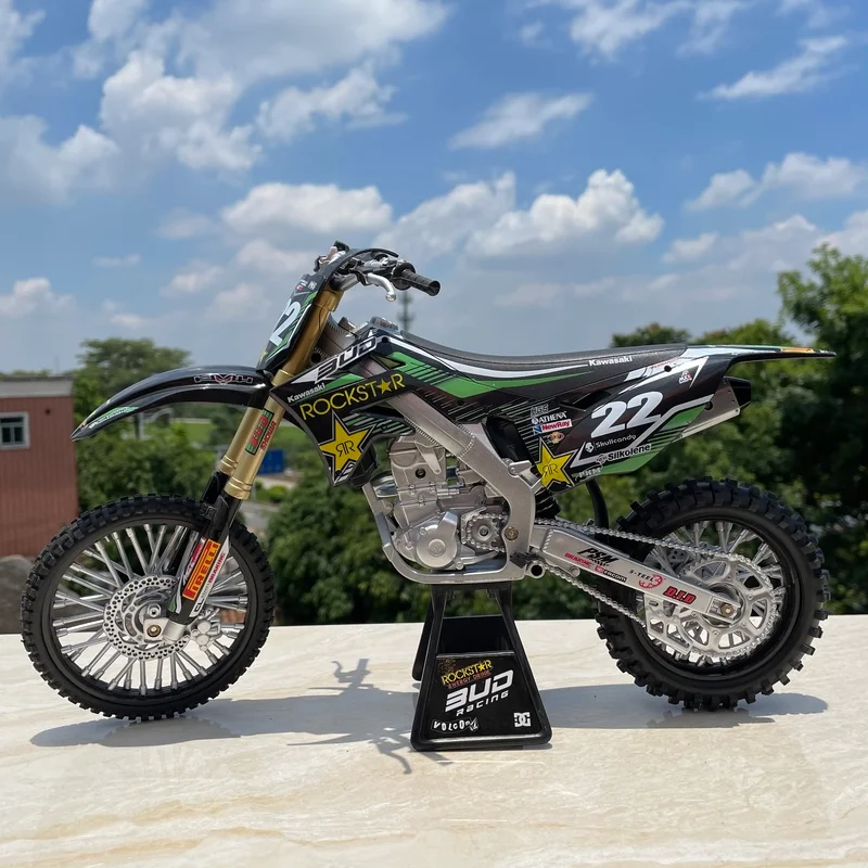 

Diecast 1:6 Vehicles Kawasaki Motocross Motorcycle Model Alloy Collection Ornaments Model Car Gifts for Children