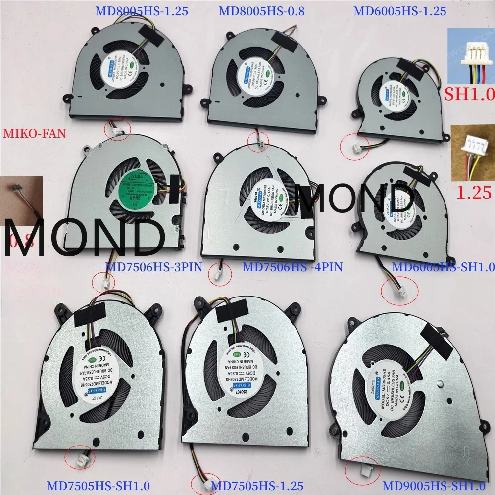 Фото Вентилятор охлаждения ноутбука MIKO-FAN MD7505HS MD8005HS MD8005HS MD6005HS MD7506HS MD6504HS MD5516HS MD5607HS MD6507HS MD7509HS MD9005HS №1