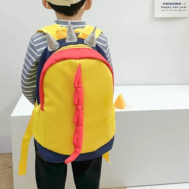 Cartoon Dinosaur Children Schoolbags 2022 New Spring Autumn Anti Loss Rope Girl Boy Cute Large Backpacks In Kindergarten Mochila