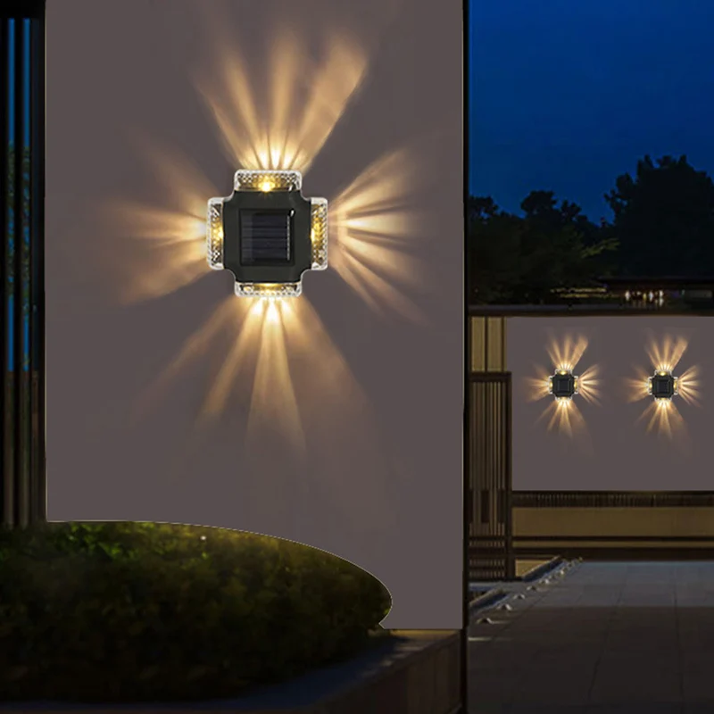 

Solar Wall Light Outdoor Waterproof Balcony Wall Lights for Courtyard Street Landscape Garden Decor Lamp Solar Outdoor Wall Lamp