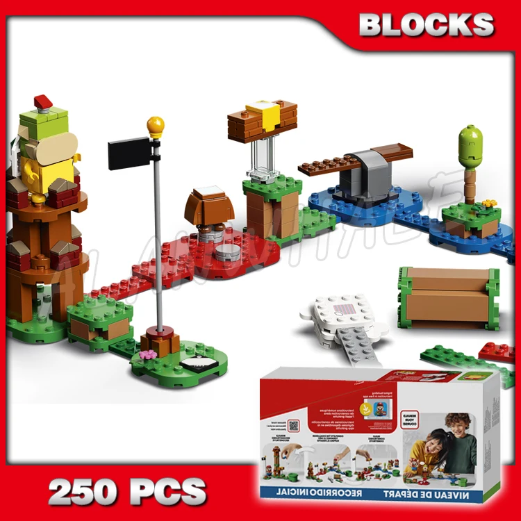 

250pcs Starter Kit Bundle with Gift Start Pipe Goal Pole Games Adventures 60020 Building Blocks Sets GIfts Compatible With Model