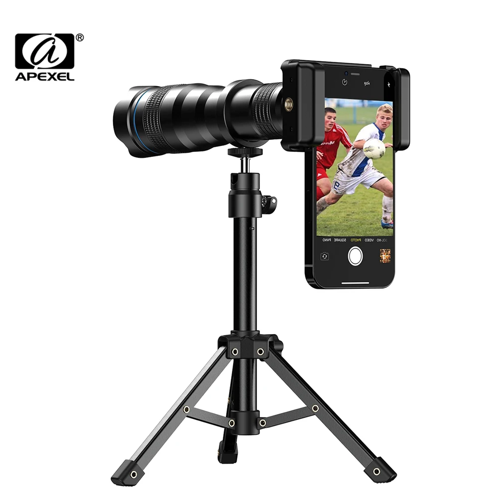 

APEXEL 36X High Magnification Monocular Long Range Phone Telescope Telephoto Lens For Smartphones Bird Watching Camping Travel