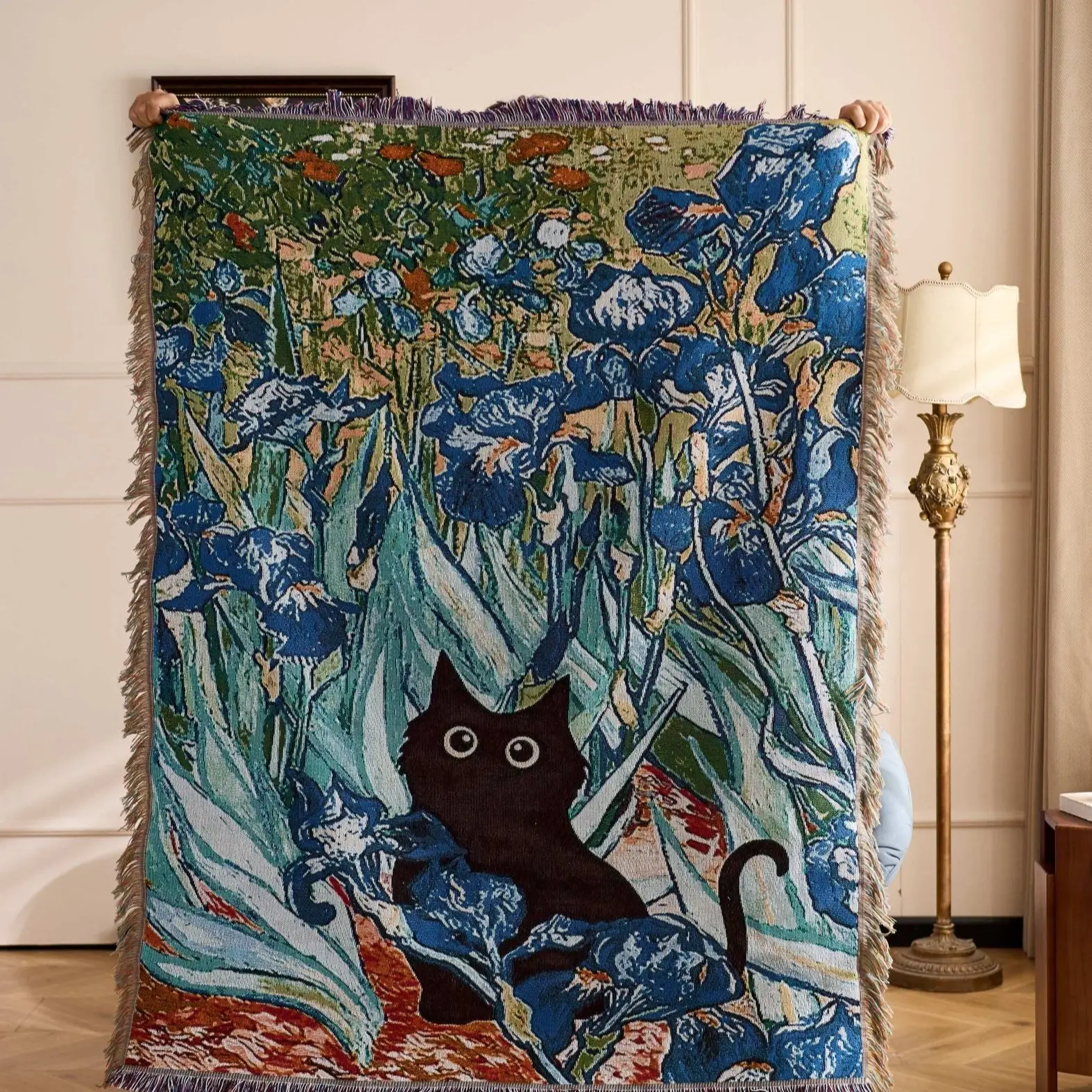 

Текстильное одеяло City Ins с растительным принтом