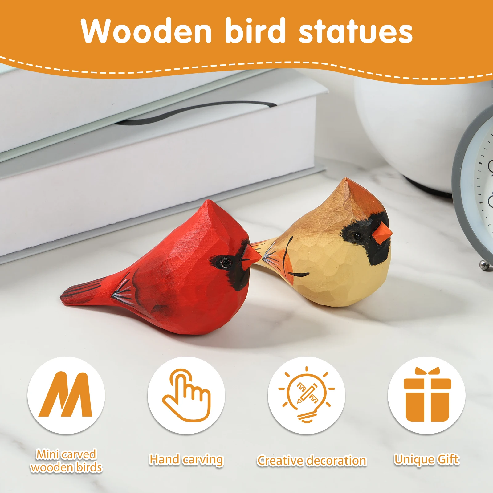 Статуэтки птиц из дерева