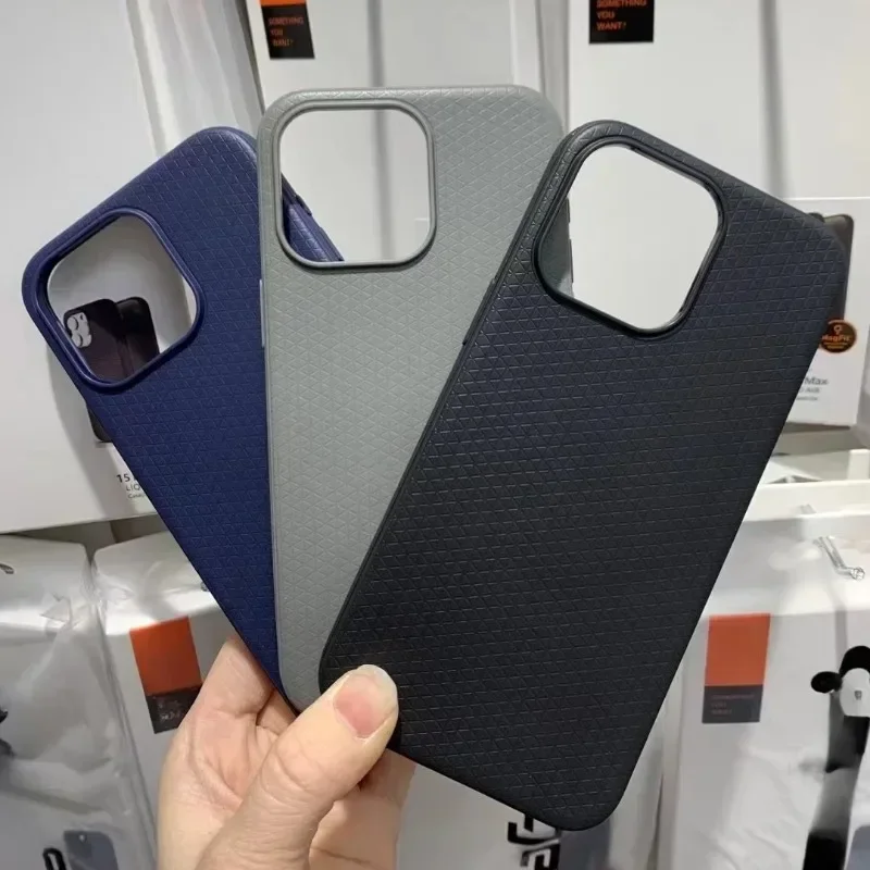 Чехол HMTSP G С Магнитным Жидким Ромбовидным Узором Для iPhone 15 Pro Max/Plus 14 — Защитный