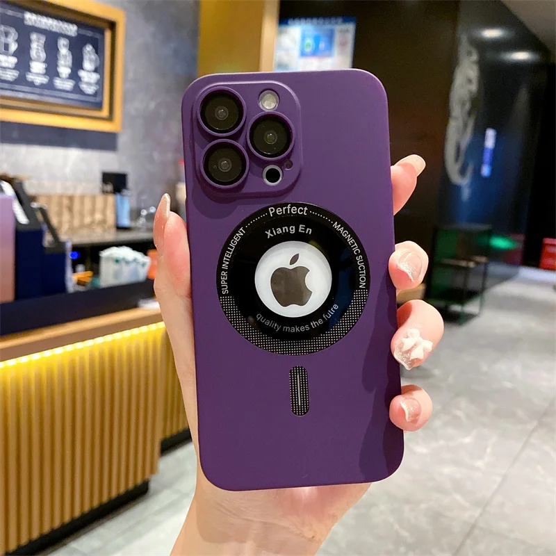 

Роскошный ПК Magsafe магнитный беспроводной зарядный чехол для iPhone 14Pro Max 13 12 11 Plus ударопрочный жесткий чехол для телефона