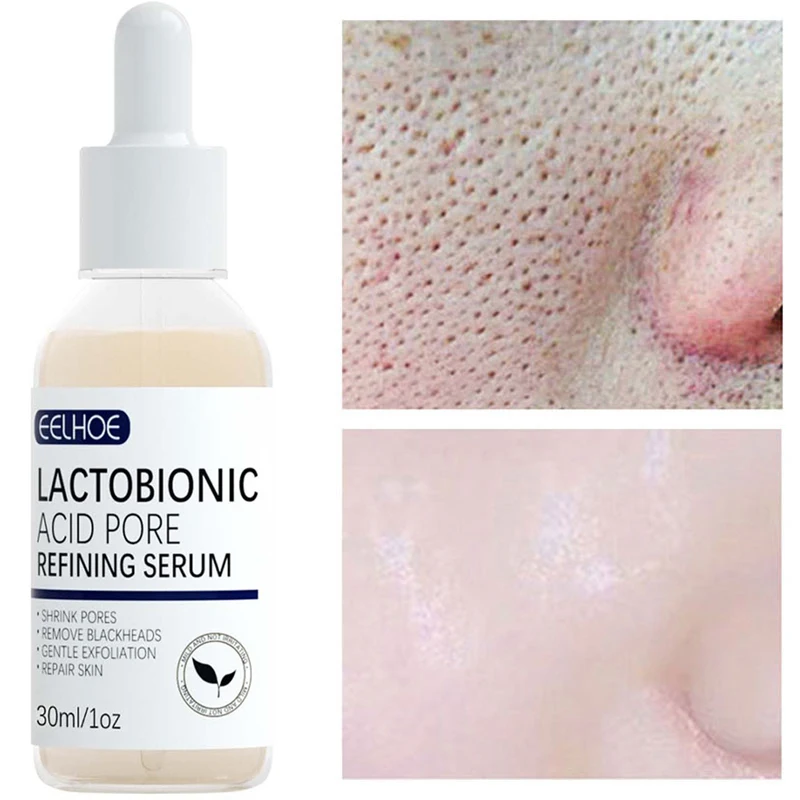 Hyaluronic Acid Moisturizing Nourish Smooth Pores Repair Essence Firm Beauty Cosmetics Lactobionic Acid Pore Shrink Face Serum