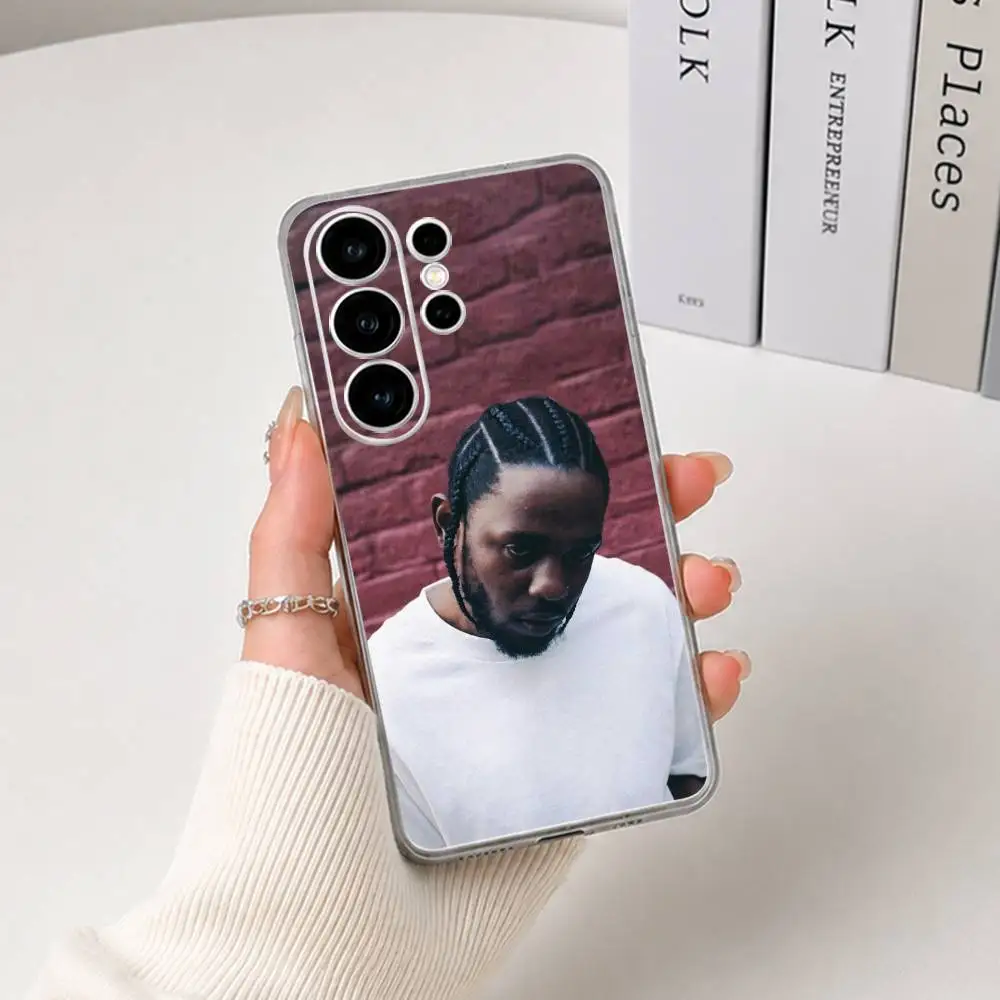 Фото Чехол для телефона с изображением рэпера Кендрика Ламара для Samsung S25, S24, S21, S22, S23, S30, Ultra, S20, Plus, FE, Lite, прозрачный №3