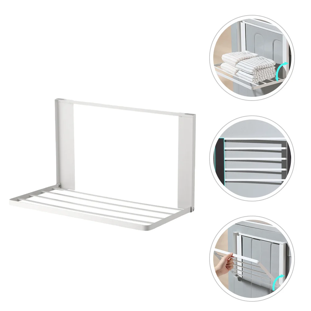 

Coat Hangers Magnetic Holder Washer Organizer Folding Rack Refrigerator Washing Machine Foldable Stand Storage