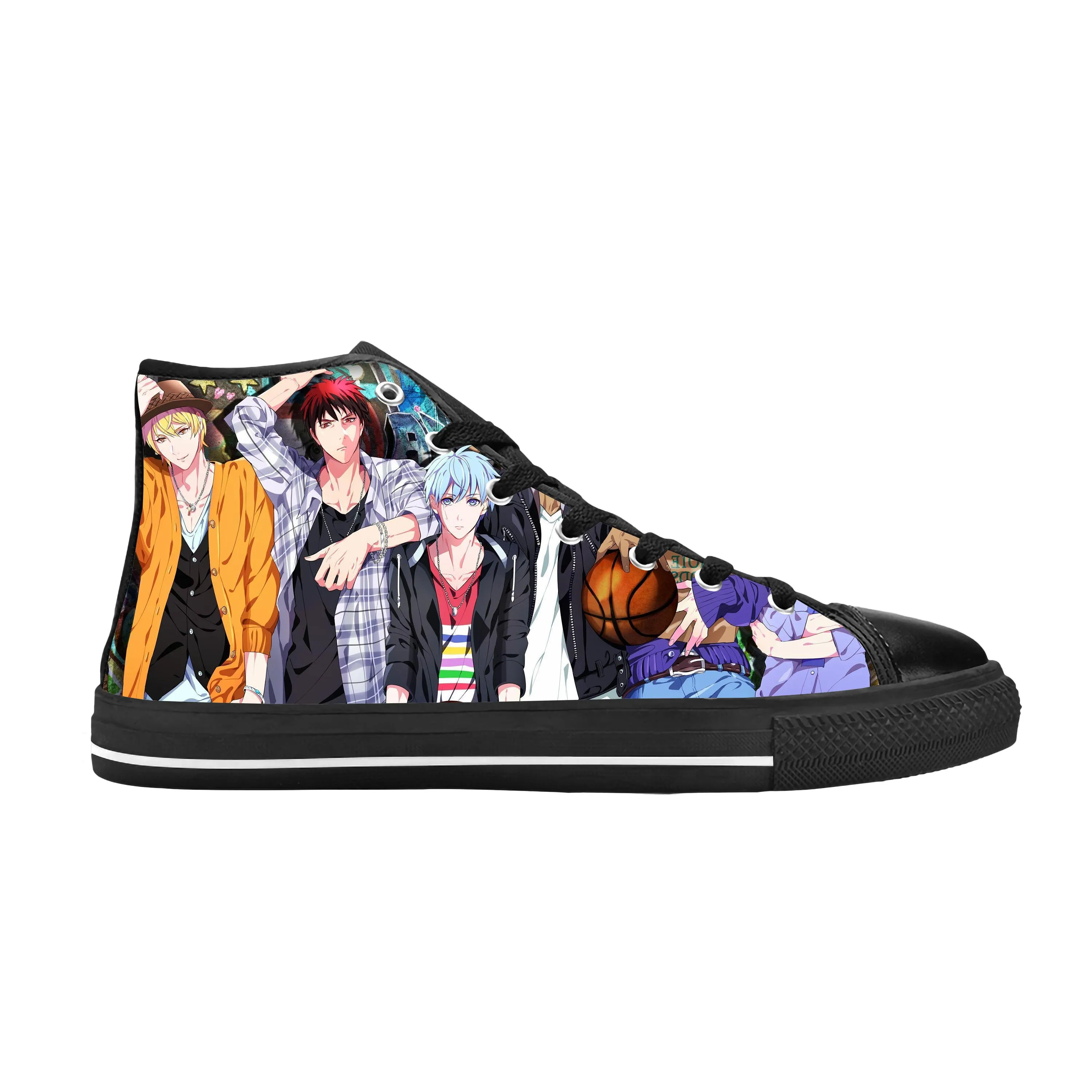 High Top Comfortable Breathable 3d Print Men Women Sneakers