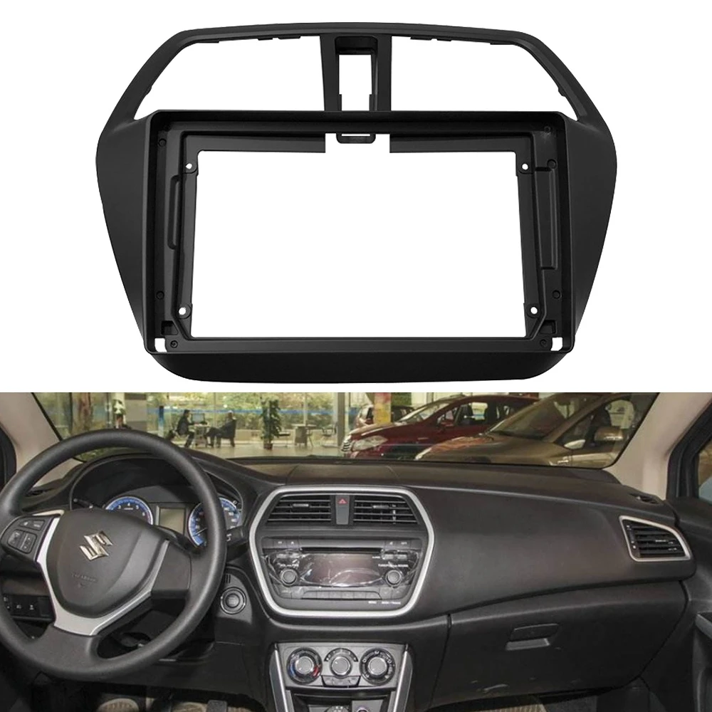 

9-дюймовый автомобильный радиоприемник Fascia, двойная Din рамка, GPS, DVD, панель с рамкой, комплект для установки приборной панели для Suzuki SX4 S-Cross MP5,...