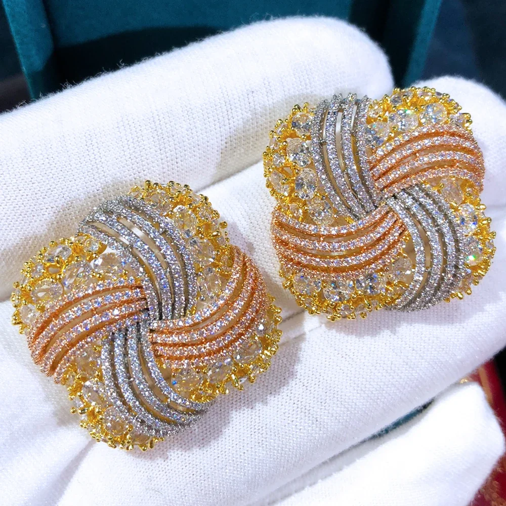 Kellybola Роскошные квадратные полые серьги для женщин свадебная вечеринка