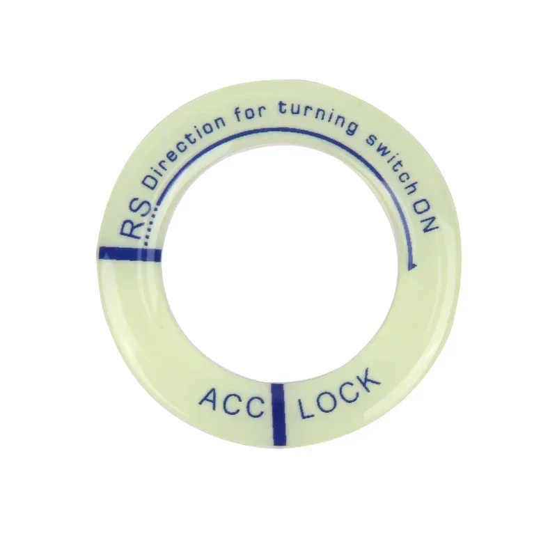 

1/2 шт., ночные светящиеся автомобильные кольца для ключей зажигания, наклейки для авто мотоцикла, 3D наклейки, декоративный ключ, флуоресцентный круг