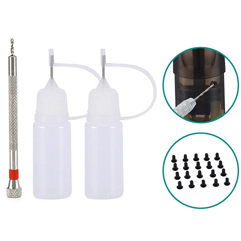 

Pod Hole-Punching Oil Greasing Set For RELX Infinity Classic pod, Compatible YOOZ SP2S Universal Pod Hole Oiling Tool Set