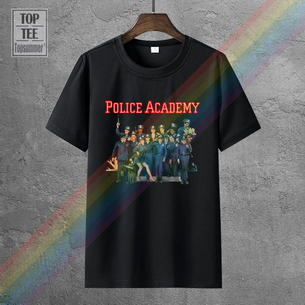 

Police Academy Movie Poster Femmes Funny T-Shirt Fashion Harajuku T Shirt Cool Logo Tee Shirt Brand T-Shirts Women Tops