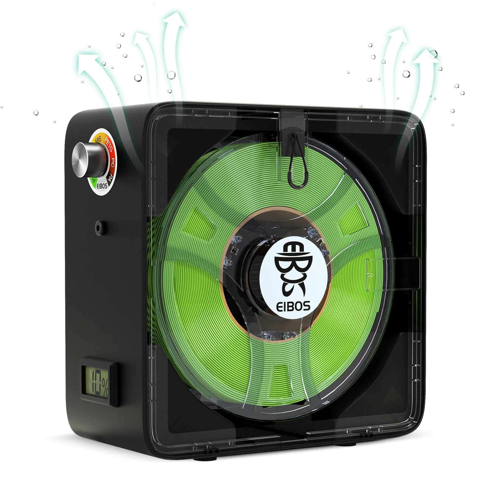 

EIBOS Filament Dryer 3D Printer Filament Dry Box with Fan Compatible with Nylon PVA PLA PETG TPU 1.75mm 2.85mm 3.0mm Storage Box