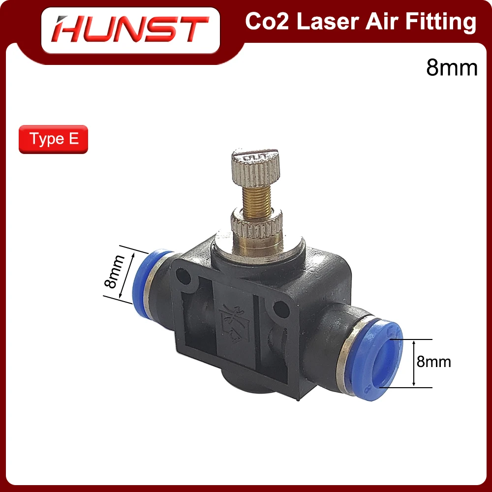 HUNST Laser Machine Gas Nozzle Air Adjustment Diameter 6mm 8mm 2pcs/Lot for Co2 Laser Cutting Engraving Machine Laser Head enlarge