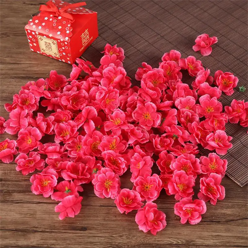 

Peach Blossom Rose Artificial Flower Party Decoration Simulation Valentine's Day Wedding Wall Hanging Basket New Flower Bouquet