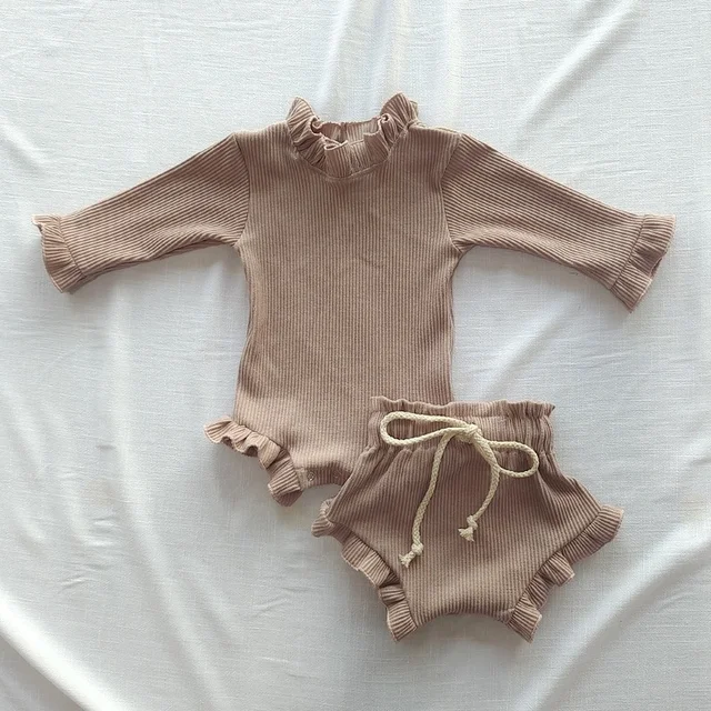 Flare Long Sleeve Blouse & Shorts 5