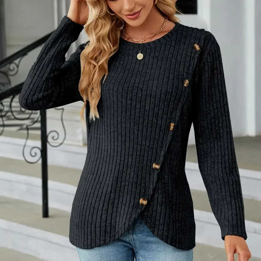 Женский свитер вязаная одежда популярная женская в Корейском стиле вязаные