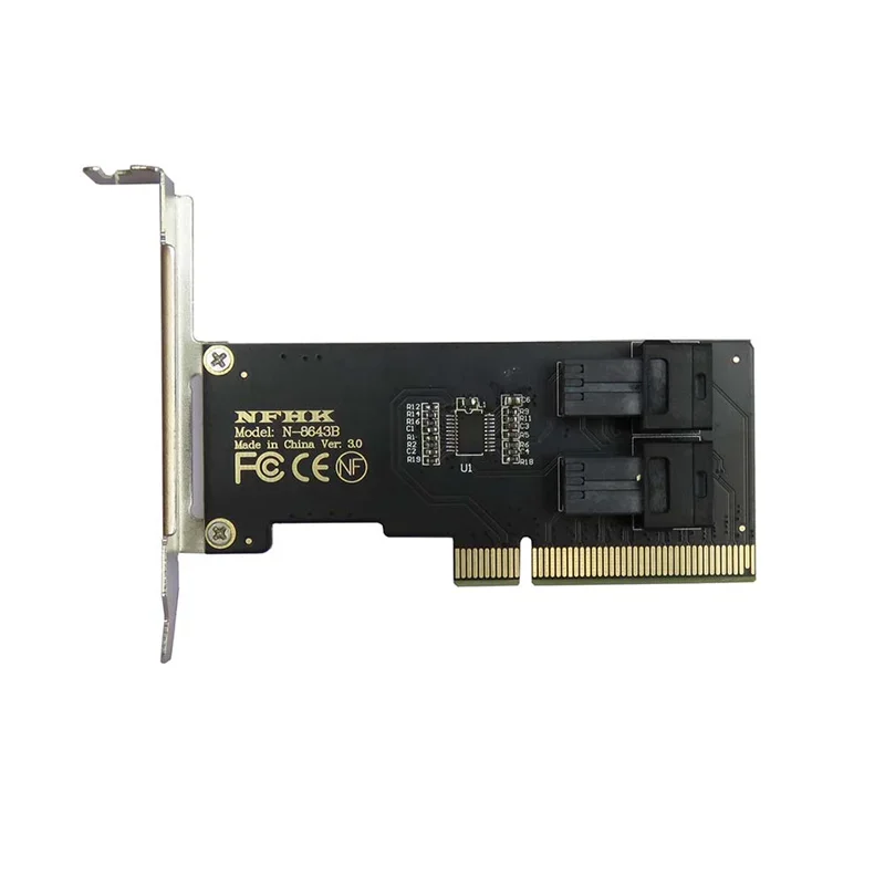 Кронштейн с половинной высотой PCIe 3 0 от 4 до 2 портов SFF-8643 U.2 U.3