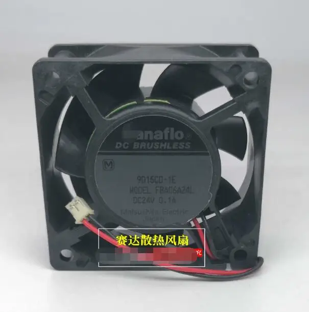 

2-проводной Вентилятор охлаждения сервера FBA06A24L DC 24 В 0.1A 60x60x25 мм