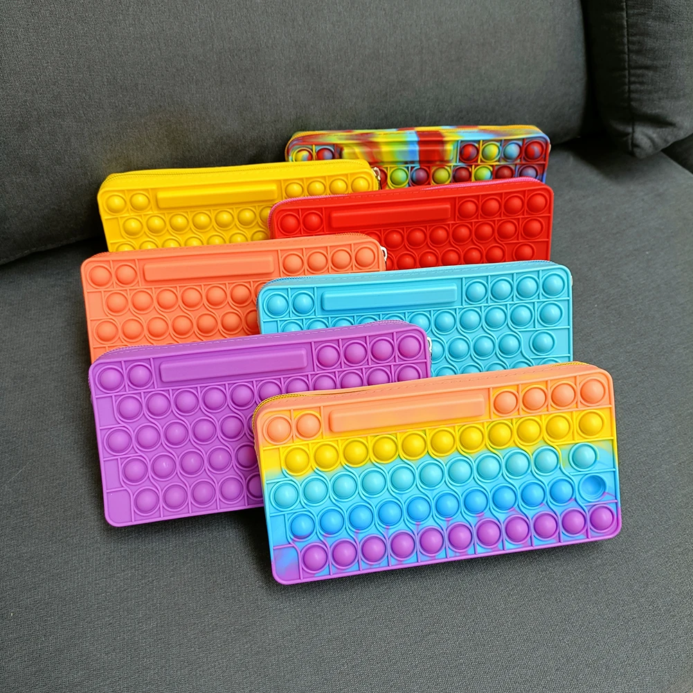 

Пузырьковая игрушка-карандаш, чехол для карандашей, детская игрушка-антистресс для снятия стресса, школьные принадлежности