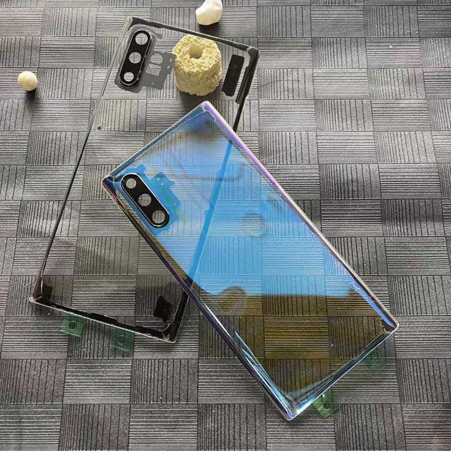 Прозрачная Задняя стеклянная крышка для SAMSUNG Galaxy Note 10 9 8 Plus Крышка батарейного