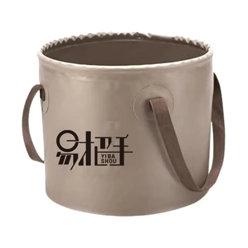 

Folding Water Bucket With Lid Storage Bucket Camping Outdoor Multi-purpose Bucket For Traveling Hiking Fishing Boating Gardening